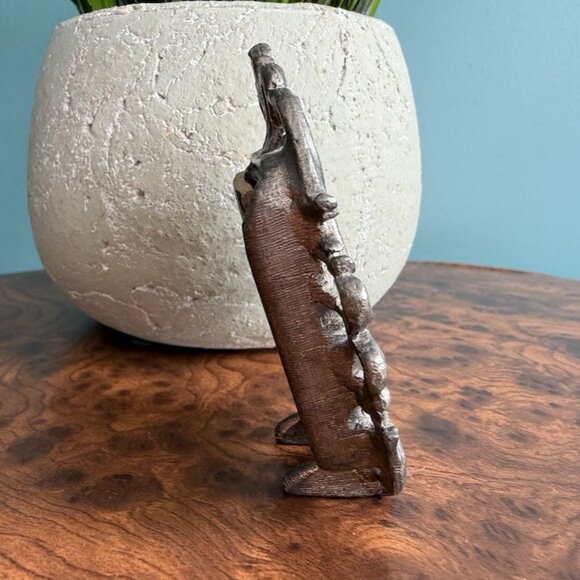 Antique Mini Metal Oval Victorian Picture Frame with Pedestal Stand 1870 Picture - Picture 3 of 10